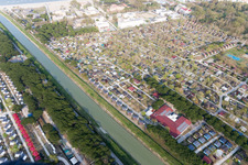 Zadina Pineta in the state Emilia Romagna, Italy out of the air
