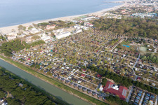 Zadina Pineta in the state Emilia Romagna, Italy seen from above