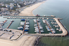 Aerial view of Cervia in the state Ravenna, Italy
