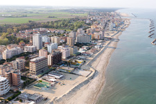 Aerial photograpy of Lido DI Savio in the state Emilia Romagna, Italy