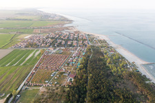 Aerial photograpy of Lido DI Dante in the state Emilia Romagna, Italy