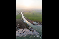 Lido DI Dante in the state Emilia Romagna, Italy seen from above
