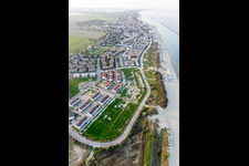 Lido DI Dante in the state Emilia Romagna, Italy from the plane