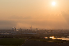 Aerial photograpy of Punta Marina in the state Emilia Romagna, Italy