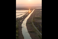 Aerial photograpy of Marina Romea in the state Emilia Romagna, Italy