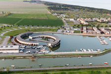 Casalborsetti in the state Emilia Romagna, Italy out of the air