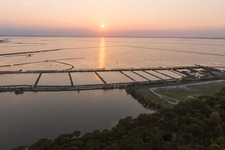 Oblique view of La Cascina in the state Emilia Romagna, Italy