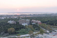 Aerial photograpy of Lido di Spina in the state Emilia Romagna, Italy