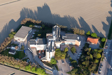 Comacchio in the state Ferrara, Italy seen from a drone