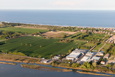 Porto Garibaldi in the state Emilia Romagna, Italy out of the air