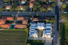 Lido degli Estensi in the state Emilia Romagna, Italy from the plane