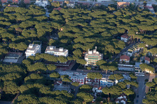 Bird's eye view of Lido degli Estensi in the state Emilia Romagna, Italy