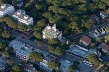 Drone recording of Lido degli Estensi in the state Emilia Romagna, Italy