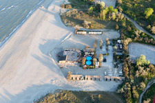 Lido di Spina in the state Emilia Romagna, Italy seen from above