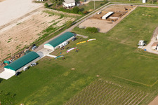 Aerial view of Al Casale in Codroipo in the state Udine, Italy