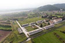 Oblique view of Sequals in the state Friuli Venezia Giulia, Italy