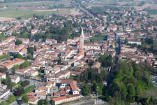 Aerial view of San Vito al Tagliamento in the state Pordenone, Italy