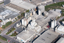 Aerial view of Ponte Rosso in the state Friuli Venezia Giulia, Italy