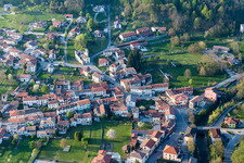 Village view in Travesio in the state Pordenone, Italy