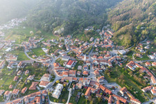 Aerial photograpy of Fanna in the state Friuli Venezia Giulia, Italy
