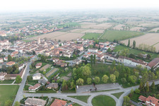 Aerial view of Bando in the state Friuli Venezia Giulia, Italy
