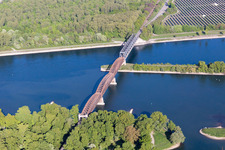 Beinheim in the state Bas-Rhin, France seen from above
