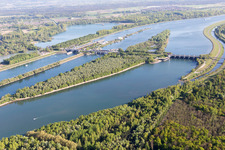 Iffezheim, lock in Roppenheim in the state Bas-Rhin, France