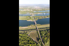 Rhine Lock Iffezheim in Beinheim in the state Bas-Rhin, France