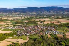 From the west in the district Unzhurst in Ottersweier in the state Baden-Wuerttemberg, Germany