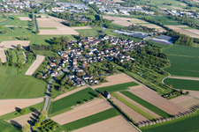 Aerial photograpy of District Oberweier in Bühl in the state Baden-Wuerttemberg, Germany