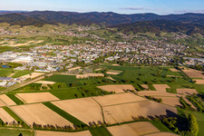 From the west in Bühl in the state Baden-Wuerttemberg, Germany