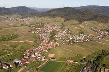 Aerial photograpy of District Eisental in Bühl in the state Baden-Wuerttemberg, Germany