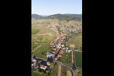 District Eisental in Bühl in the state Baden-Wuerttemberg, Germany from above