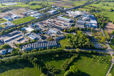 Industrial area on the B3n in the district Steinbach in Baden-Baden in the state Baden-Wuerttemberg, Germany