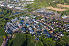 Mapping, industrial area in Sinzheim in the state Baden-Wuerttemberg, Germany
