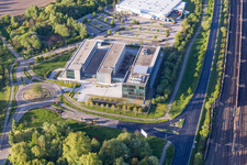Building and production halls on the premises of GRENKE AG, Stammhaus in Baden-Baden in the state Baden-Wurttemberg, Germany
