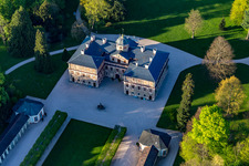 Favorite Castle at Förch in the district Förch in Rastatt in the state Baden-Wuerttemberg, Germany out of the air