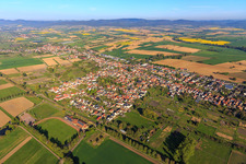 View of the town from the east in Steinfeld in the state Rhineland-Palatinate, Germany