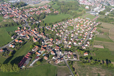 Aerial photograpy of District Altenstadt in Wissembourg in the state Bas-Rhin, France