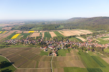 Cleebourg in the state Bas-Rhin, France from a drone