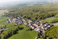 Bird's eye view of Drachenbronn-Birlenbach in the state Bas-Rhin, France