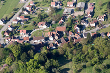 Aerial view of Lobsann in the state Bas-Rhin, France