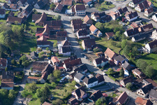 Aerial photograpy of Lobsann in the state Bas-Rhin, France