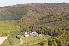 Oblique view of Lobsann in the state Bas-Rhin, France