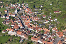 Aerial photograpy of Morsbronn-les-Bains in the state Bas-Rhin, France