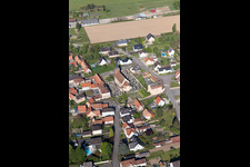 Bird's eye view of Eschbach in the state Bas-Rhin, France