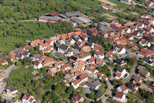 Aerial photograpy of Forstheim in the state Bas-Rhin, France