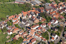 Oblique view of Forstheim in the state Bas-Rhin, France