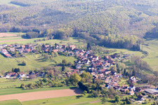 Forstheim in the state Bas-Rhin, France seen from above