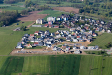 Aerial photograpy of Gundershoffen in the state Bas-Rhin, France